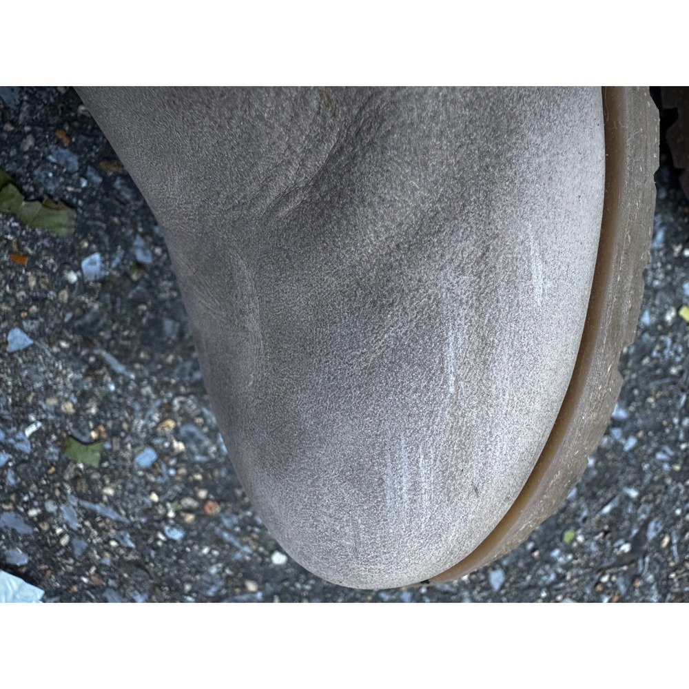 Korks Womens Taupe Grey Ankle Boots Block Heel Lug Sole KR0004655 Size 7.5M - Picture 8 of 8